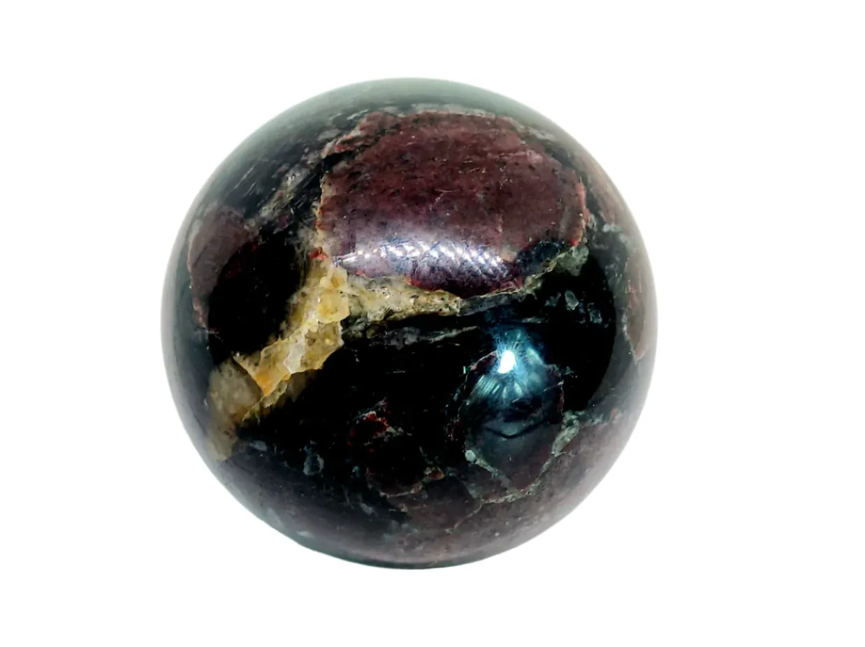 594G Firework Garnet Crystal Sphere