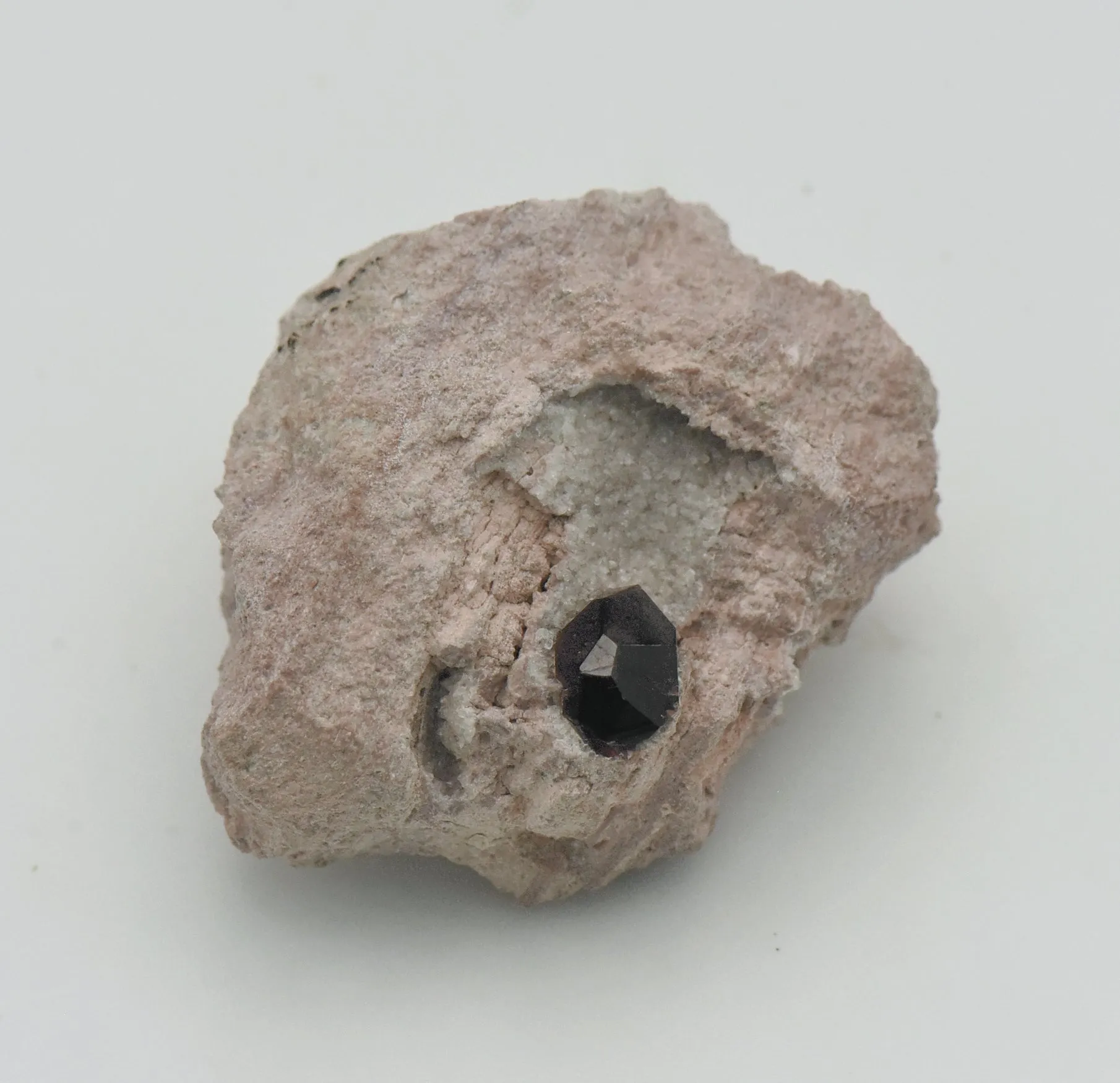 Almandine Garnet with Quartz Druze in Matrix - Nevada, USA