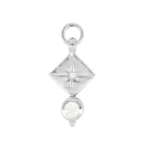 Ara Moonstone Silver Charm