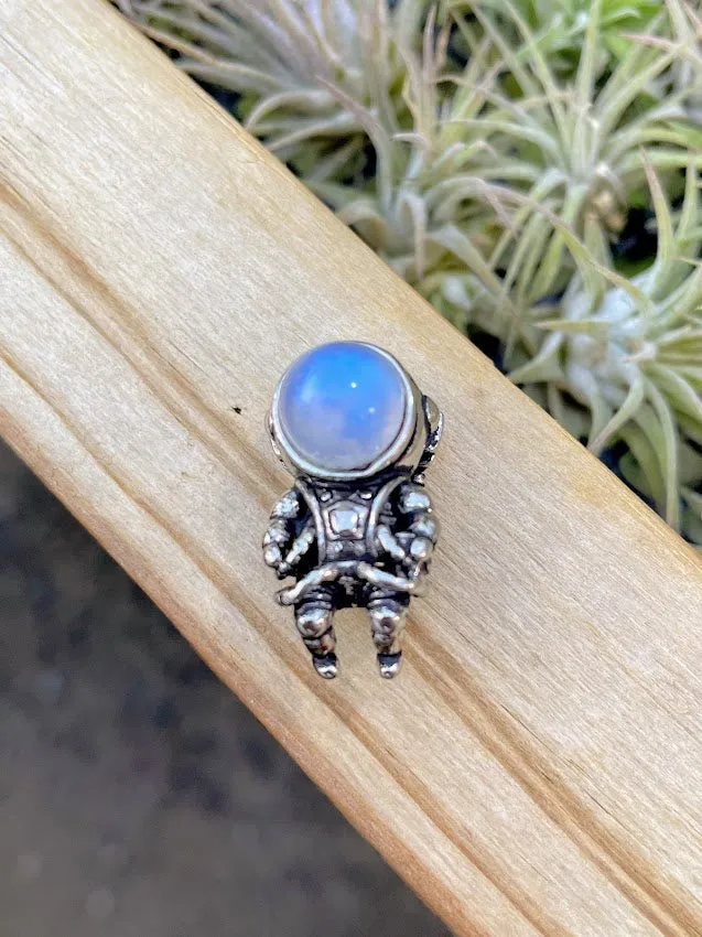 Astronaut Moonstone Pendant