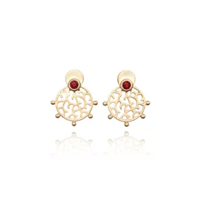 BoldB | Roseni Gold Stud Earrings