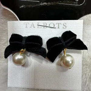 Bow & petal Earrings Dangle/drop By Talbots