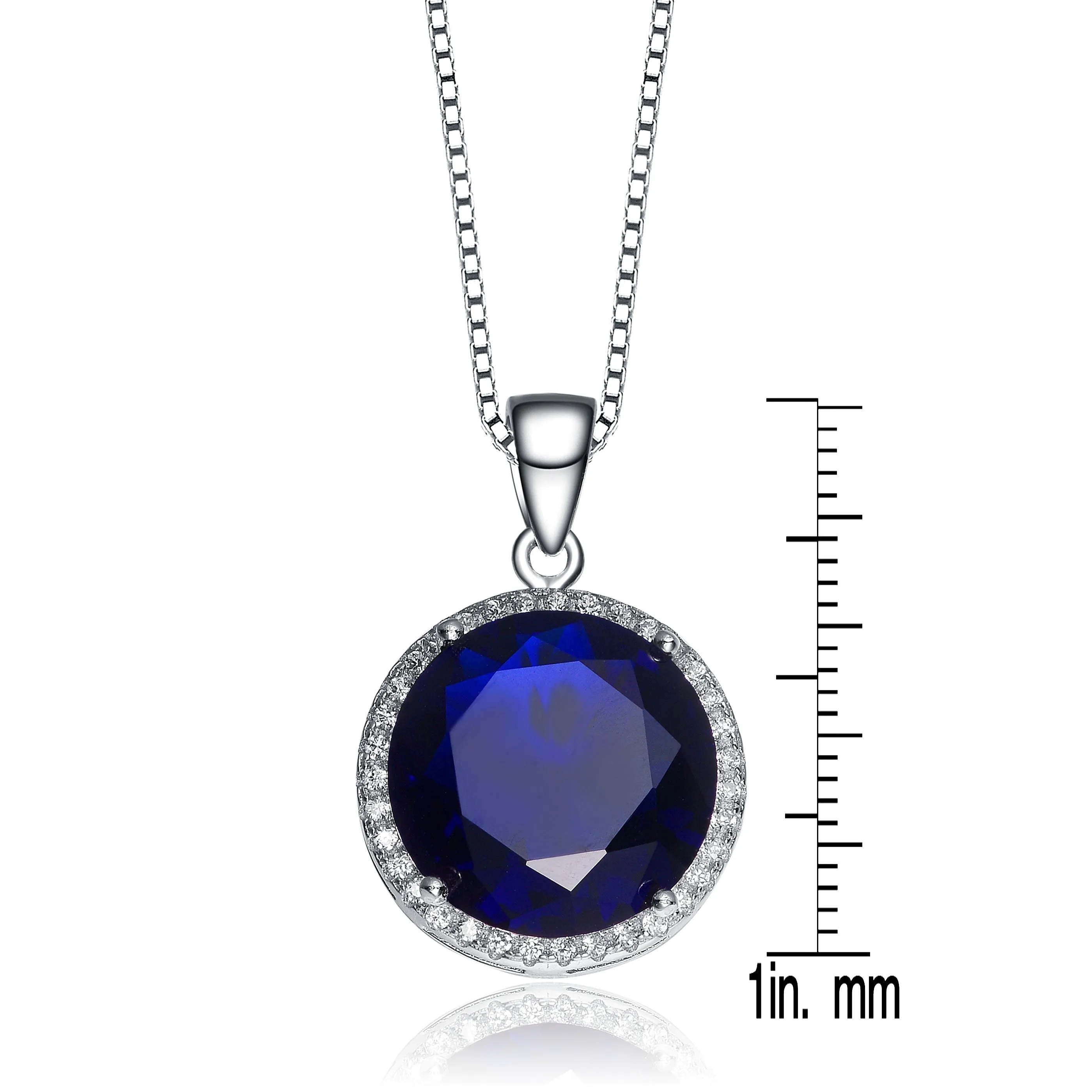 Caroline Ocean Blue Round Pendant