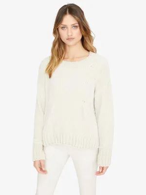 Chenille Cable Sweater | Moonstone