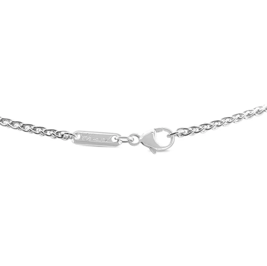 Chopard Happy Diamond Heart Pendant On Necklace - 18ct White Gold