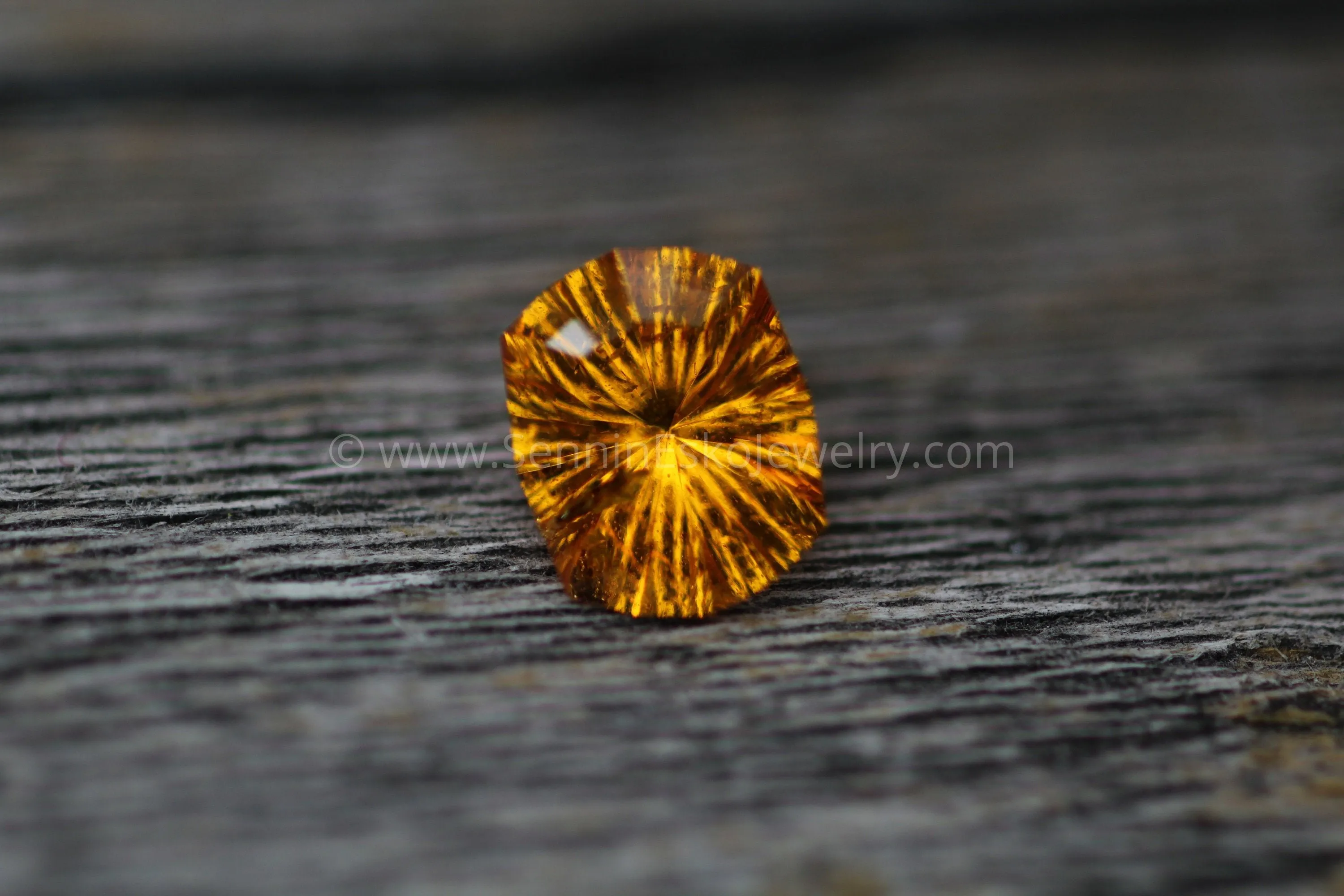 Cushion Spessartite Garnet, 8.2x6.6, 1.8 carats - Fantasy Cut Loliondo Spessartite - Natural Orange Garnet