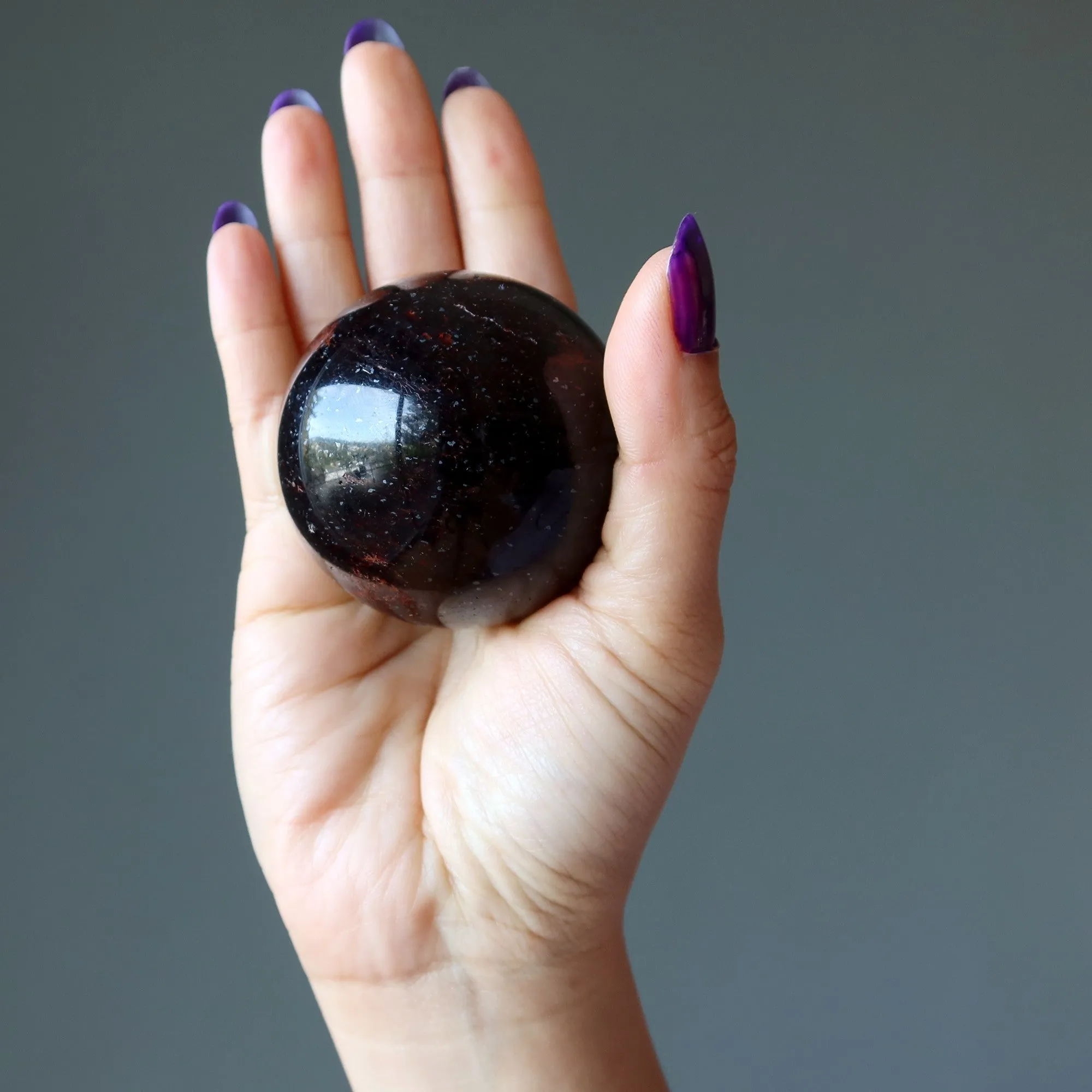 Garnet Sphere Magnificent Mica Crystal Ball