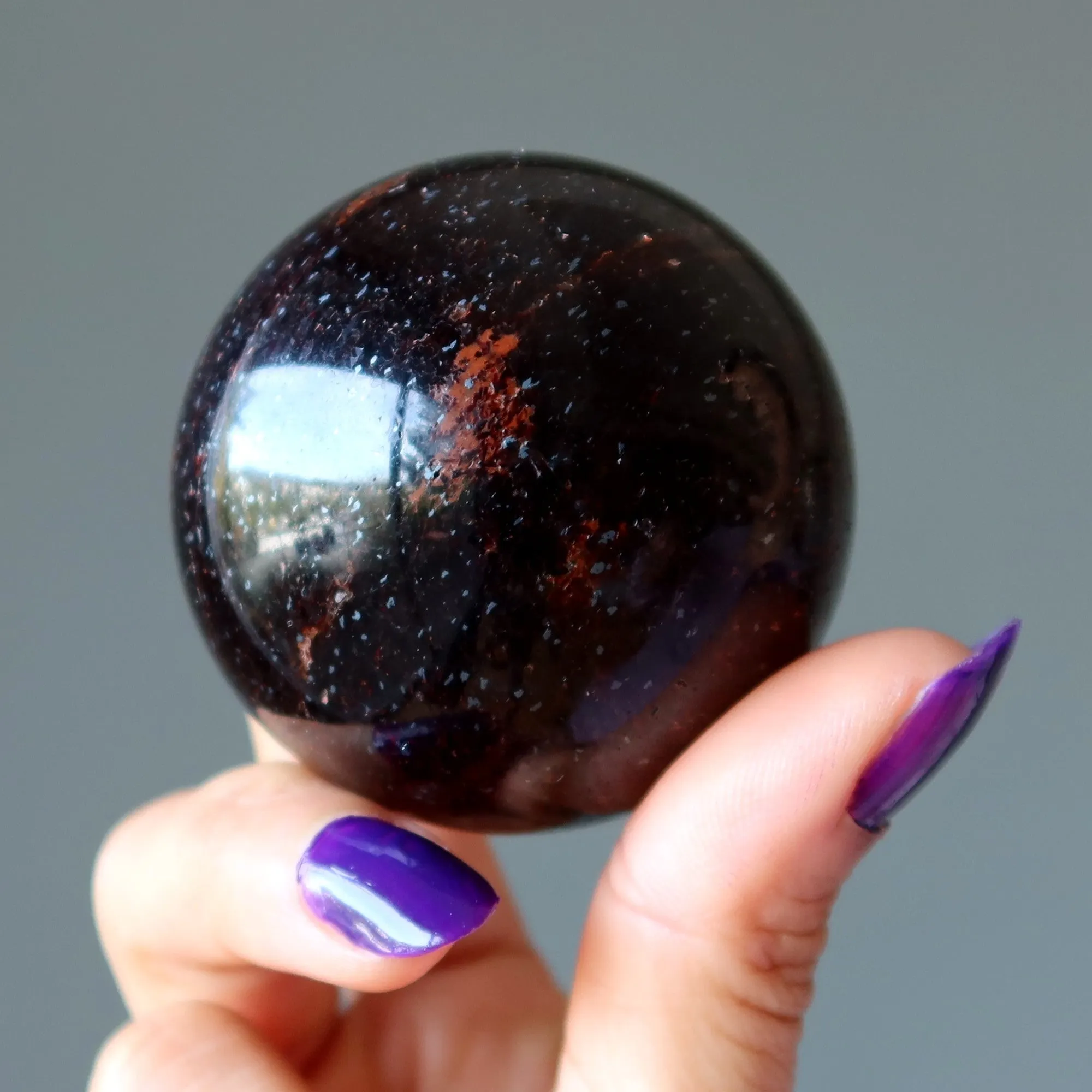 Garnet Sphere Magnificent Mica Crystal Ball