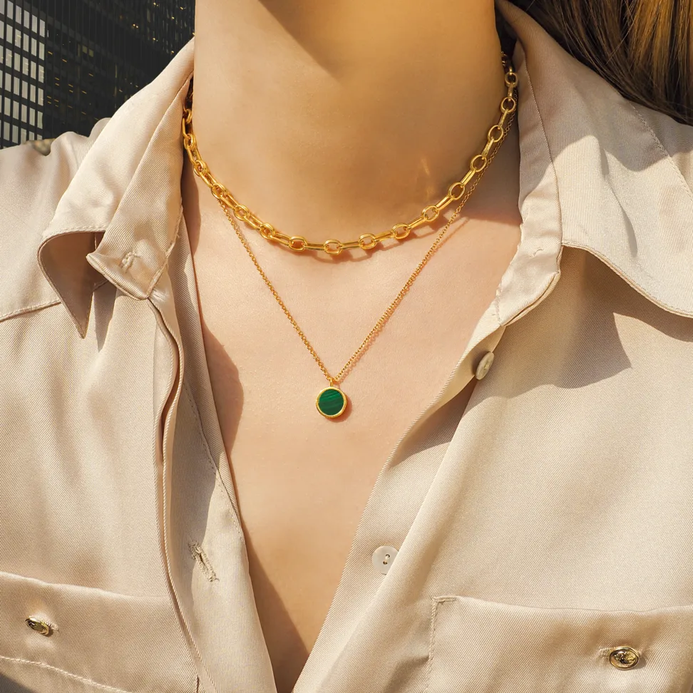 Genuine Malachite Necklace