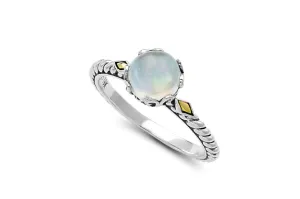 Glow Ring- Rainbow Moonstone