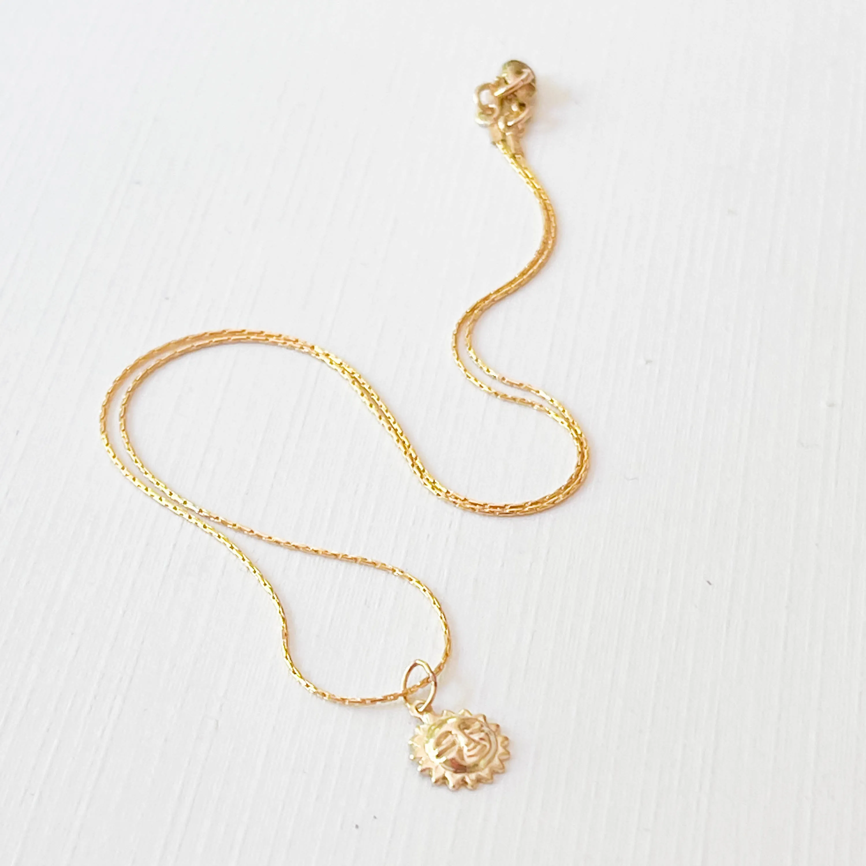 Gold Filled Charm Necklace with a Heart, Starfish or Sun