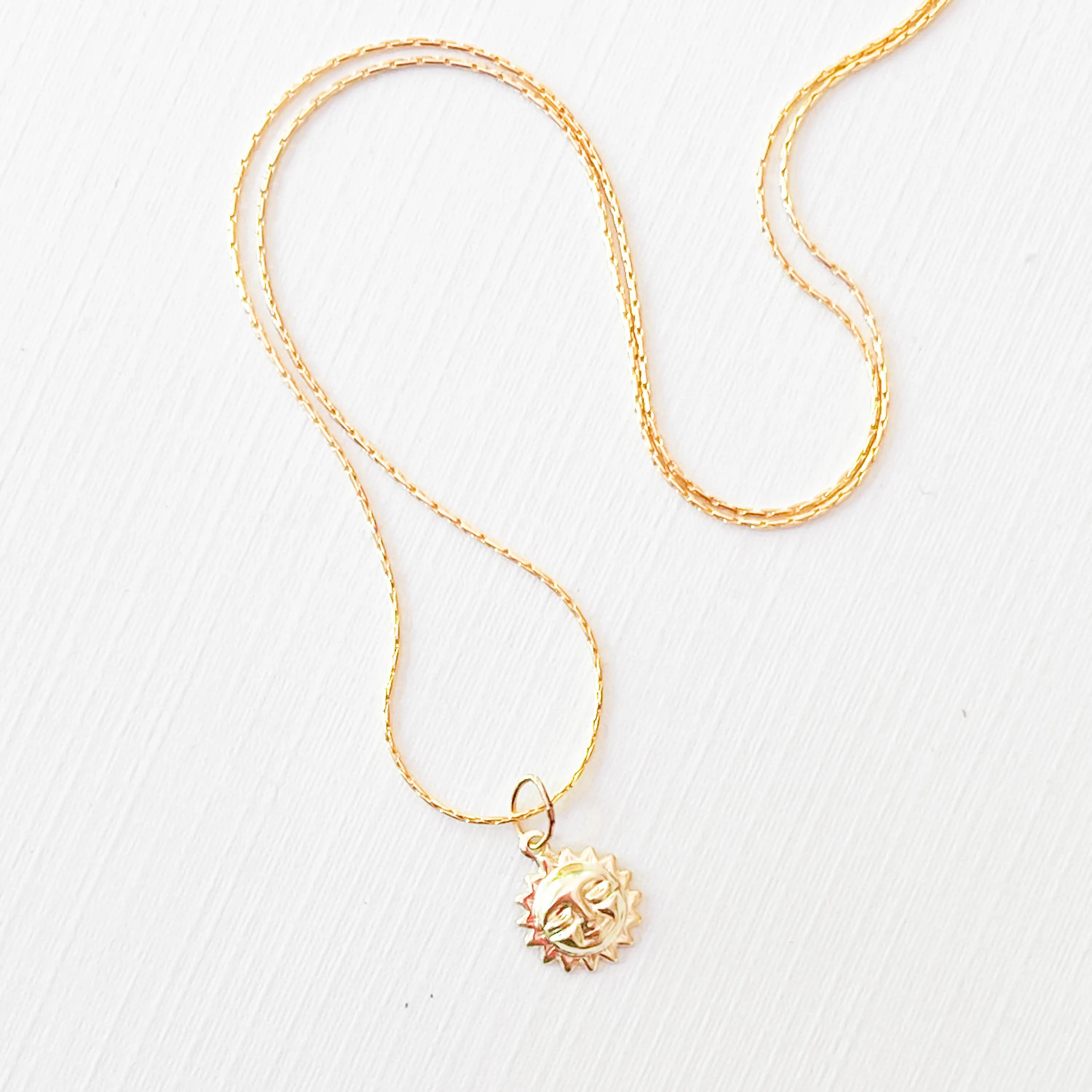 Gold Filled Charm Necklace with a Heart, Starfish or Sun