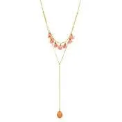 Hi Low Flower Petal Necklace