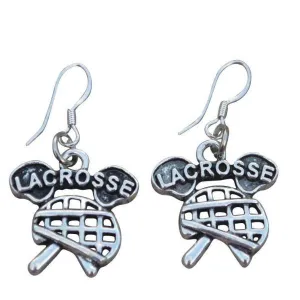 Lacrosse Helmet & Stick Earrings