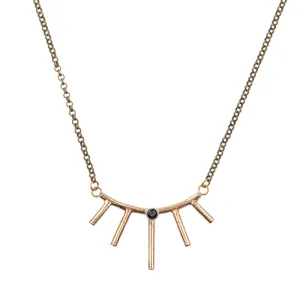 Mini Bronze Sunray Necklace