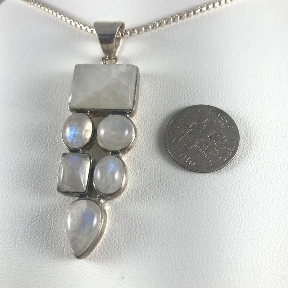 Moonstone & Sterling Silver Pendant