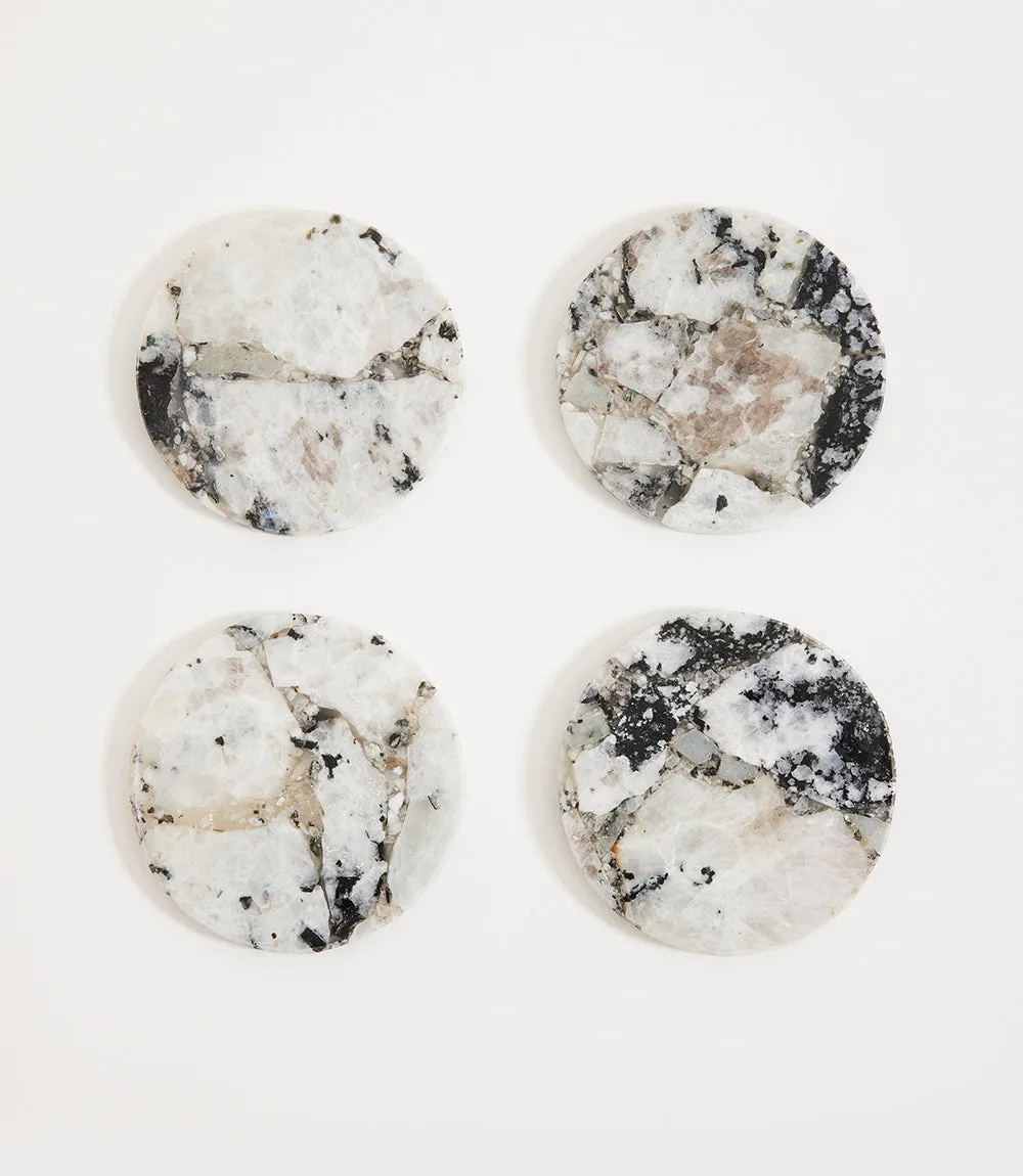 Moonstone Coasters, Set Of 4