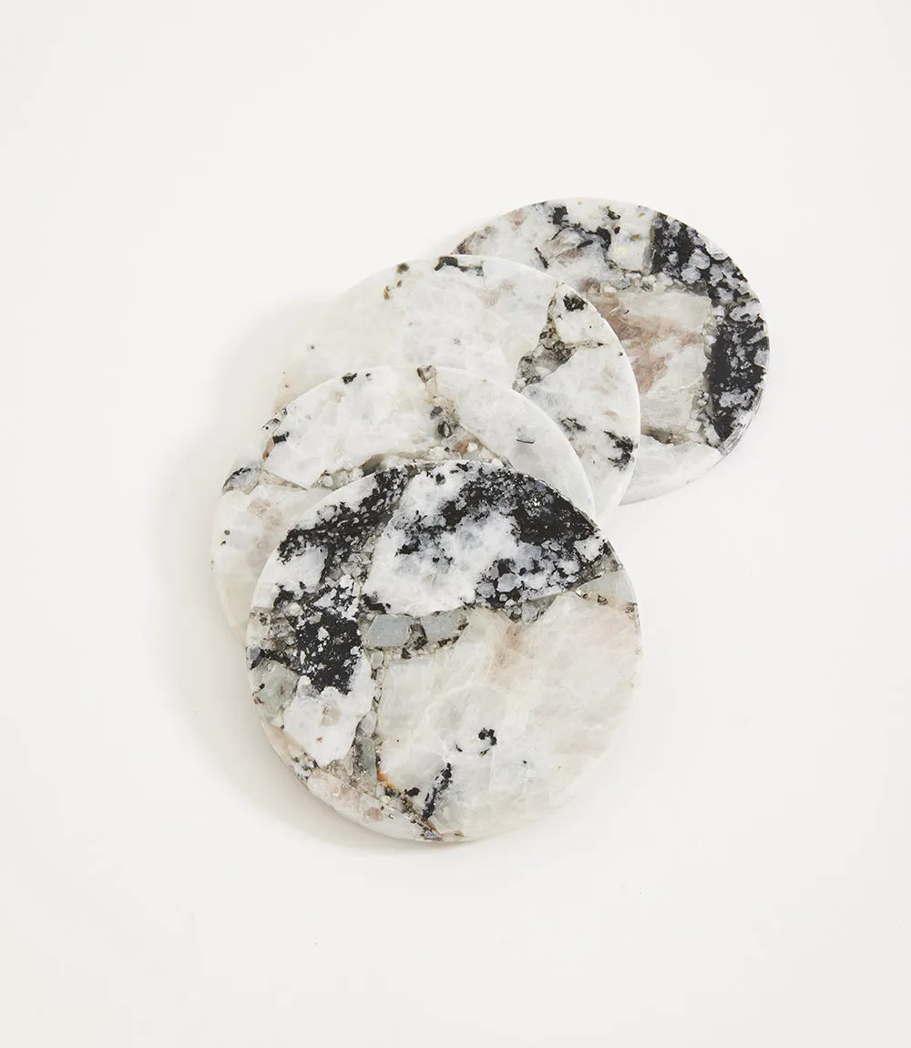 Moonstone Coasters, Set Of 4