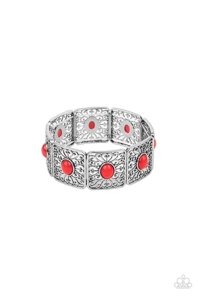 Paparazzi Bracelet ~ Cakewalk Dancing - Red