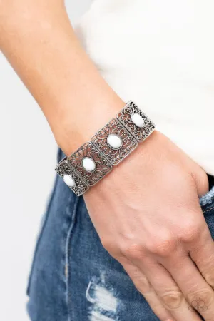 Paparazzi Bracelet ~ Cakewalk Dancing - White