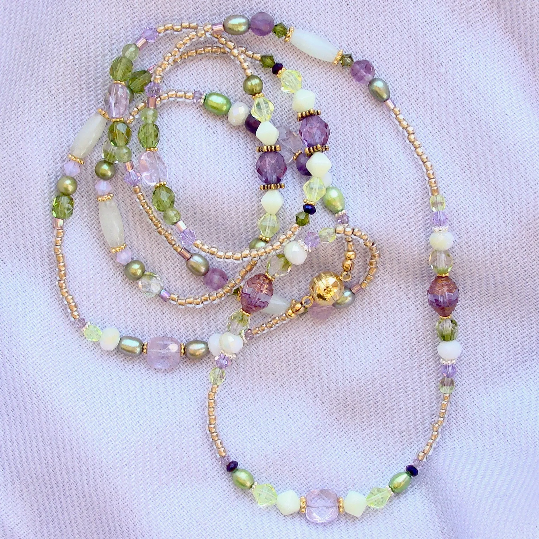 Pastel: Wrap Bracelet with Gemstones