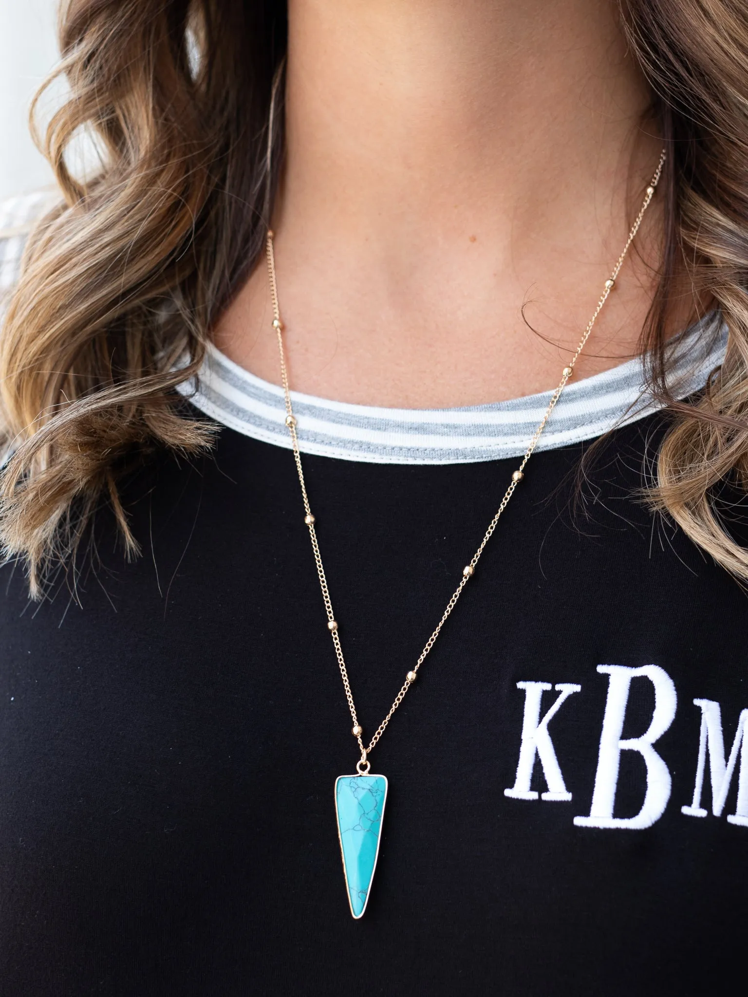 Ready To Run Necklace - Turquoise