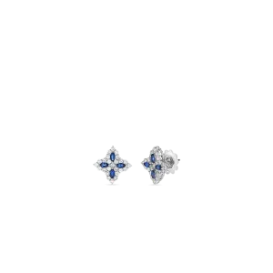 Roberto Coin 18k White Gold Diamond & Sapphire Earrings