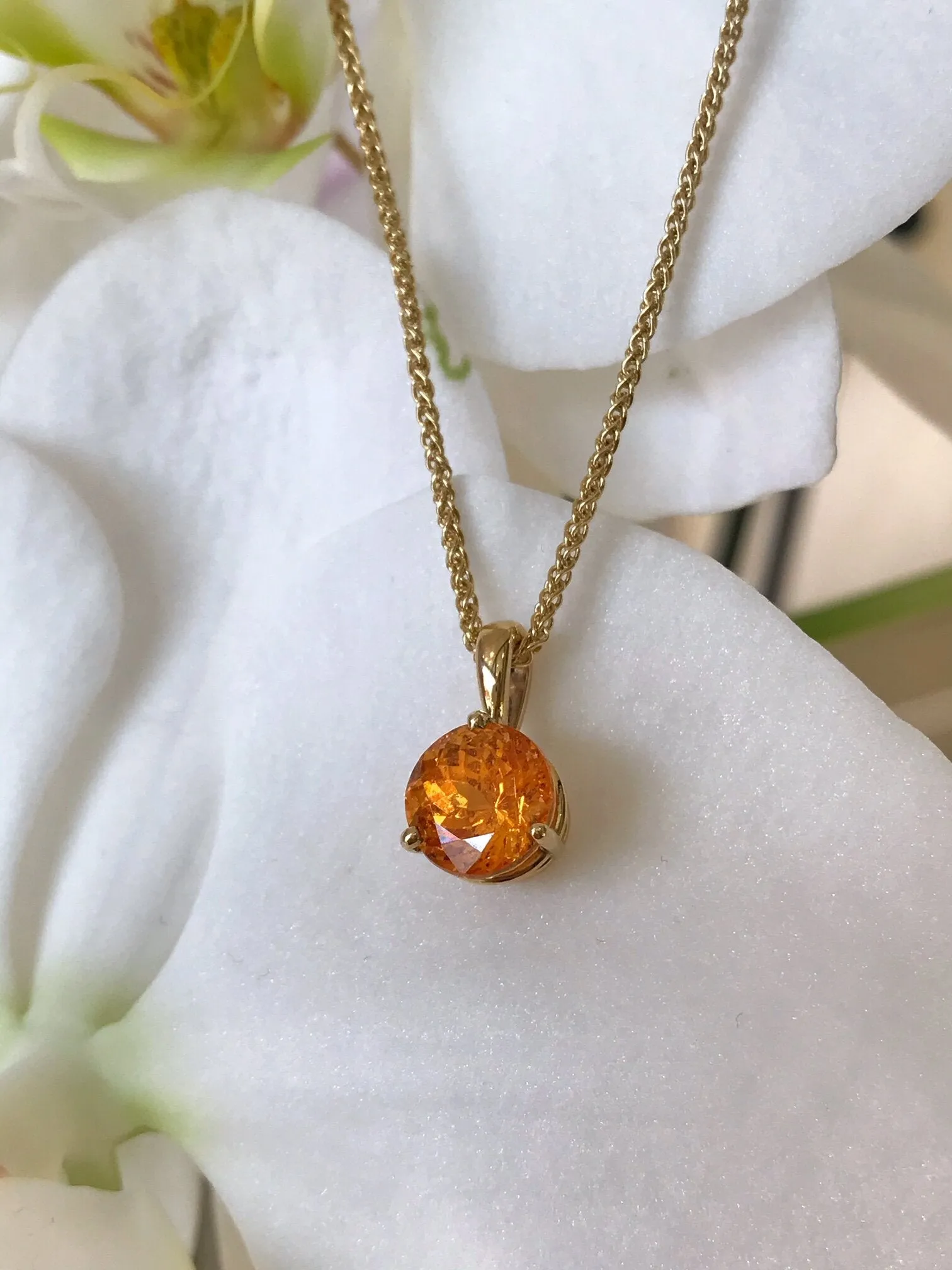 Spessartite Garnet Pendant