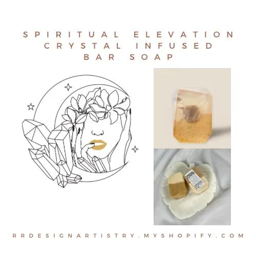 Spiritual Elevation Crystal Infused Bar Soap - Vegan