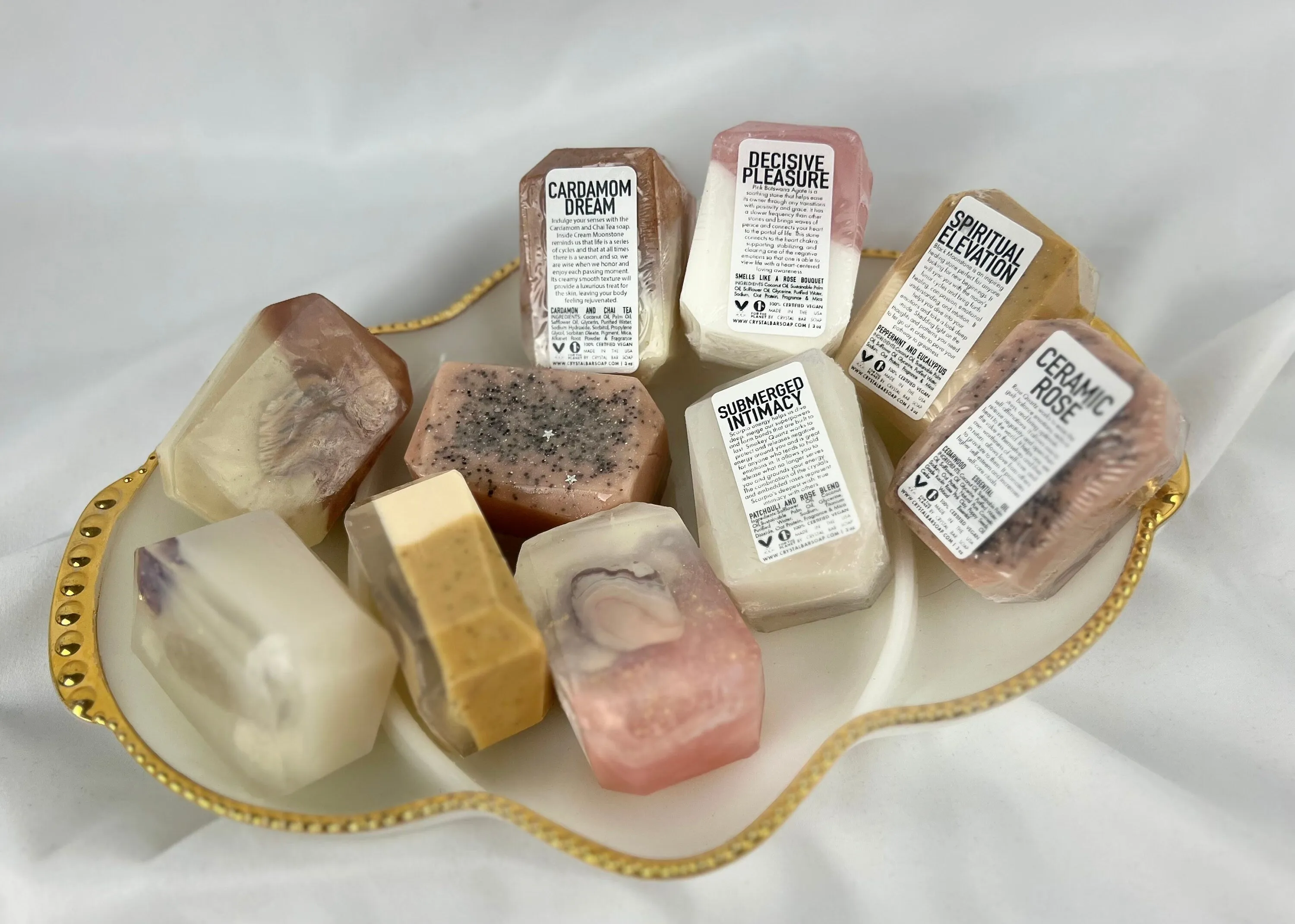 Spiritual Elevation Crystal Infused Bar Soap - Vegan