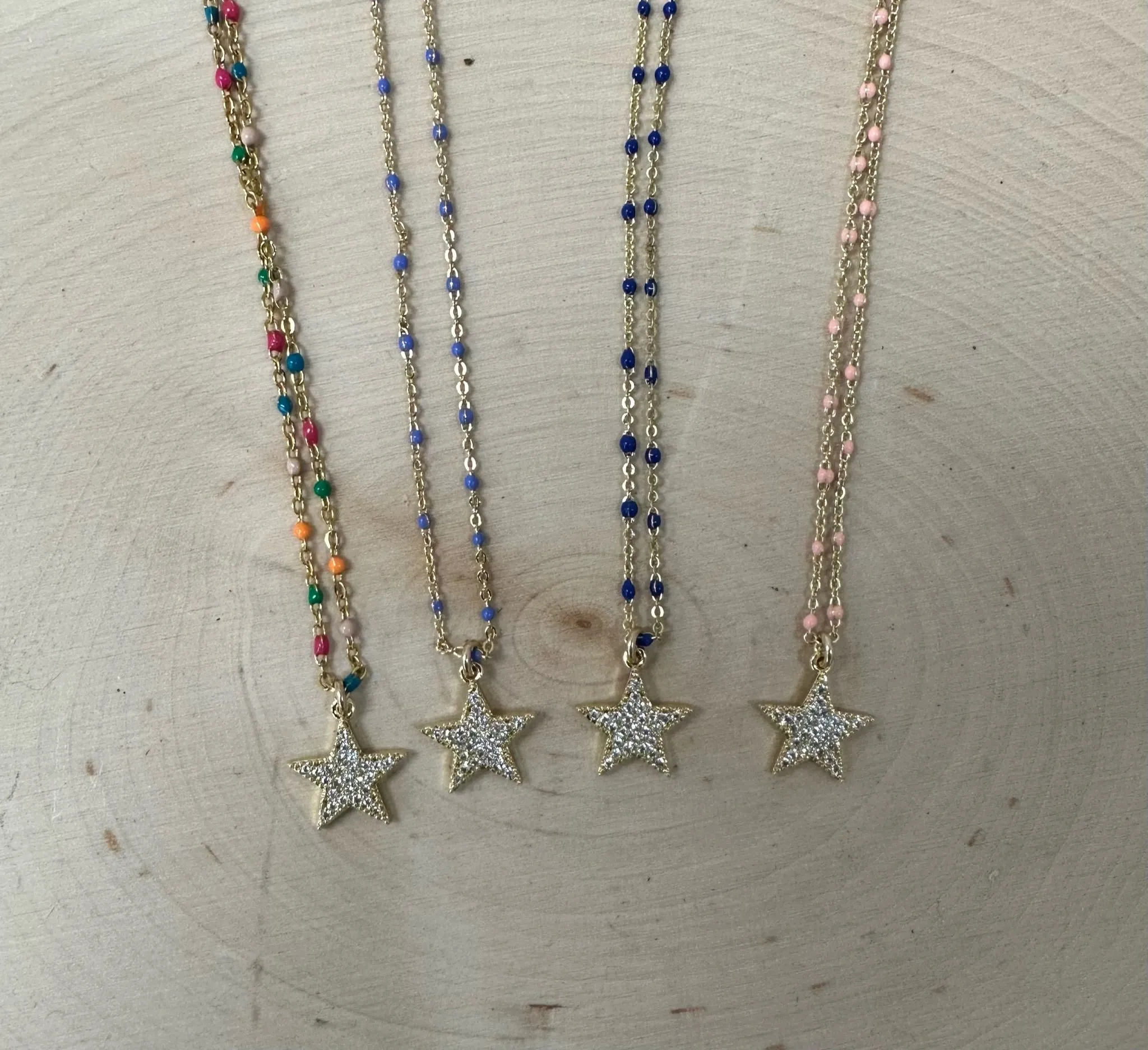 Star Enamel Necklace