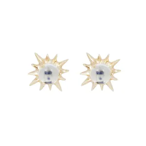 Sun Moonstone Earrings