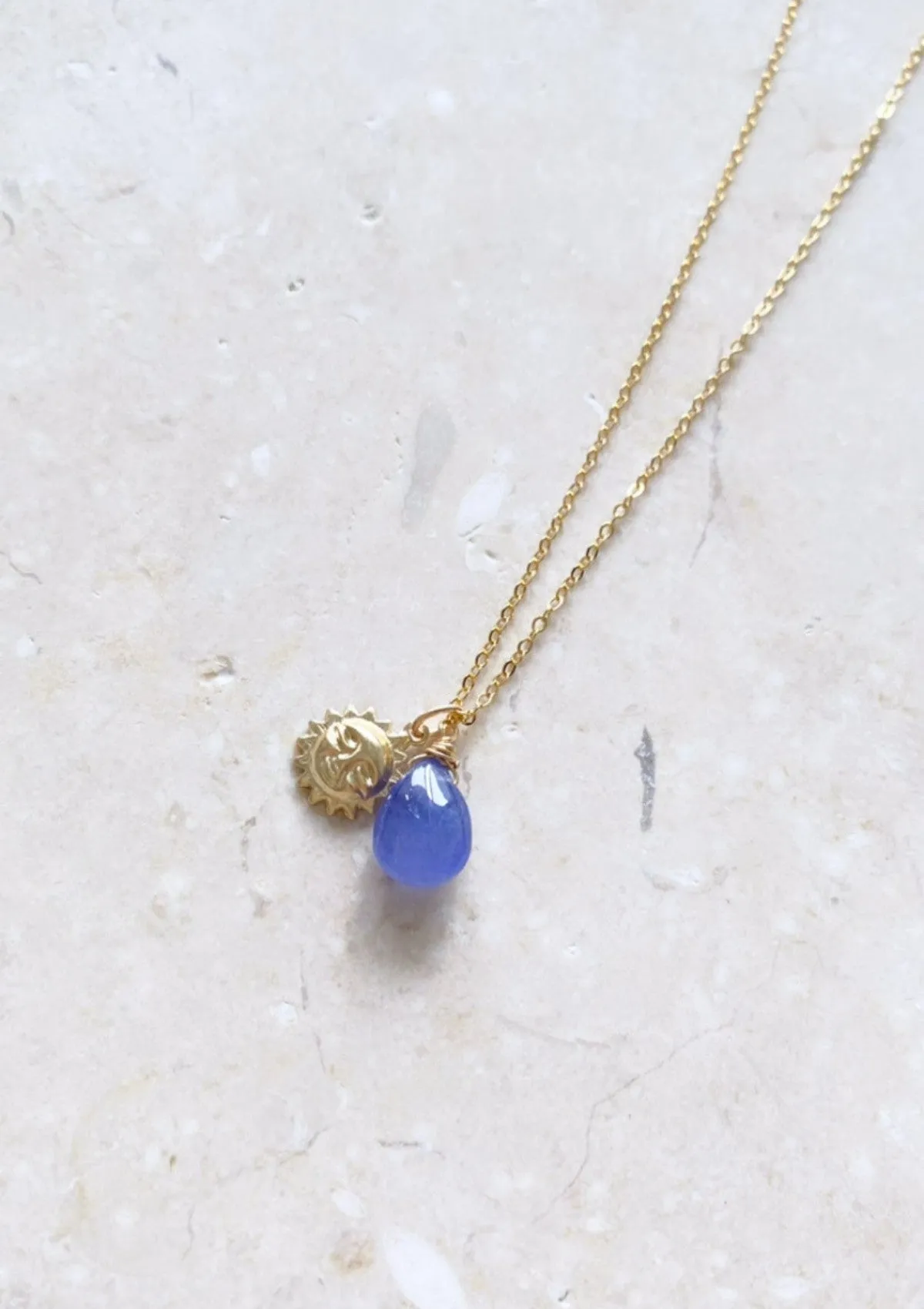 Tanzanite Drop Necklace