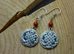 Tibetan Eternal Knot Earrings