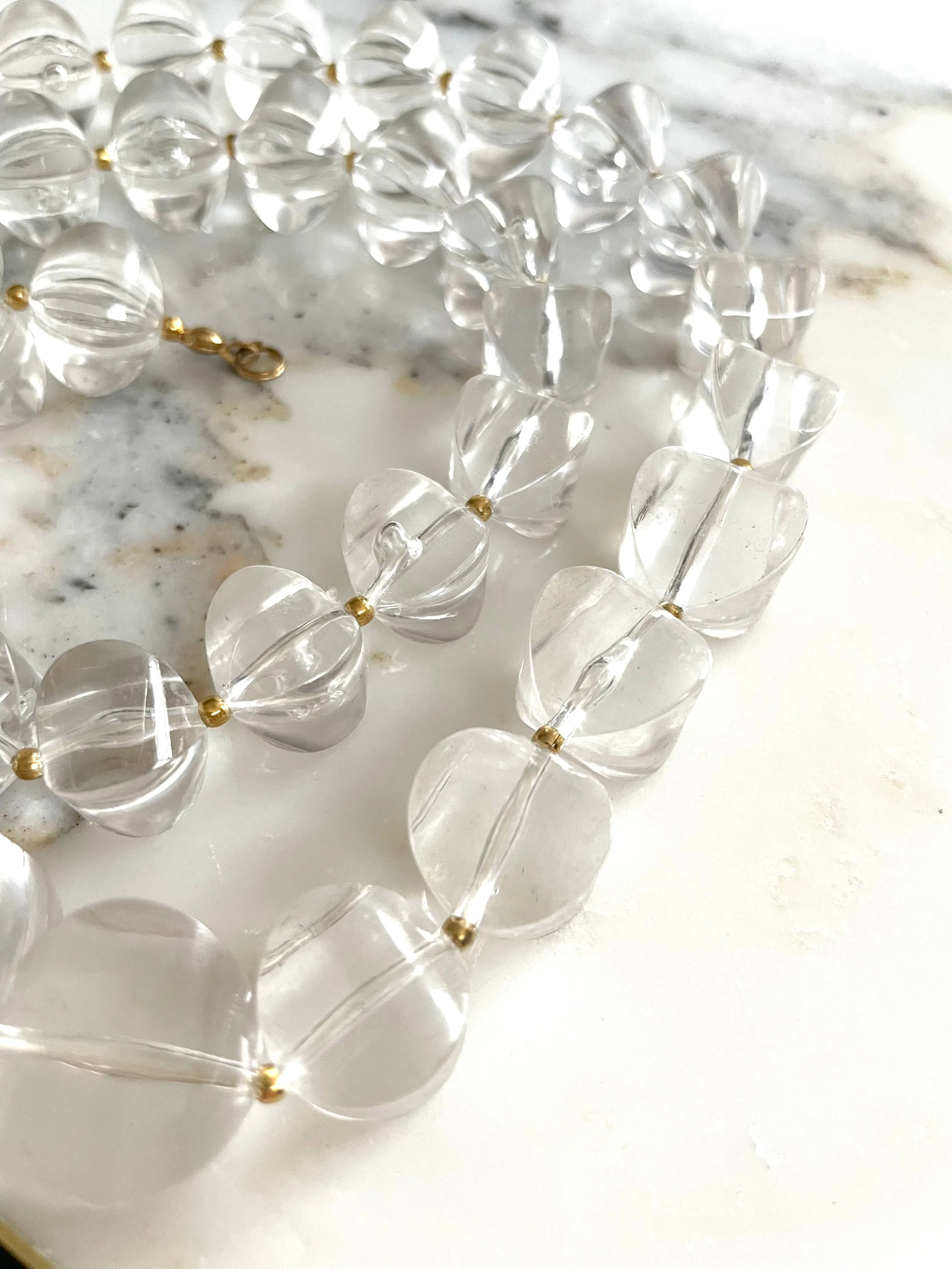 Verglas Vintage Lucite Necklace