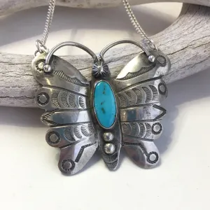 Vintage Butterfly Necklace